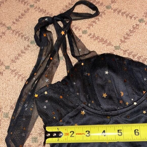 Privacy Please tulle crop top  NWT M - Picture 6 of 10